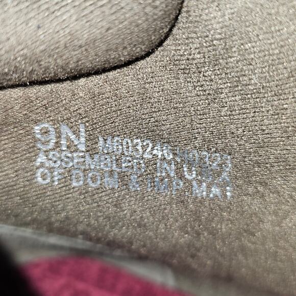 Munro Rourke Ankle Bootie Size 9 NARROW Tobacco Suede Side Zip Water Resistant - Picture 14 of 15